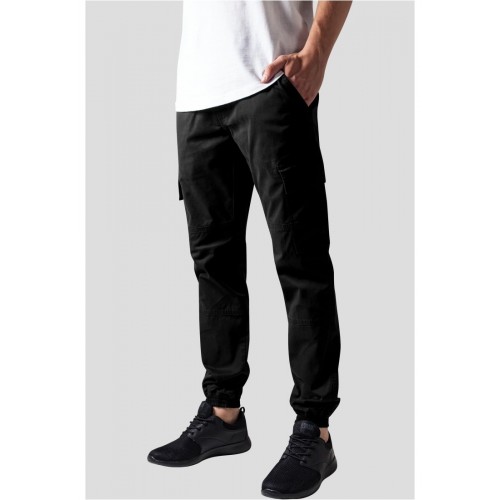 Urban Classics Washed Cargo Twill Jogging Pants black