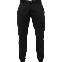 Urban Classics Washed Cargo Twill Jogging Pants black