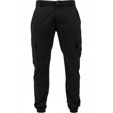 Urban Classics Washed Cargo Twill Jogging Pants black