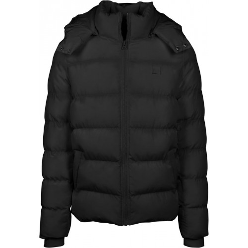 Urban Classics Hooded Puffer Jacket černá