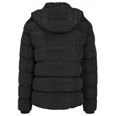 Urban Classics Hooded Puffer Jacket černá