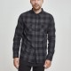 Urban Classics Checked Flanell Shirt black / charcoal