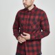 Urban Classics Checked Flanell Shirt černá / vínová