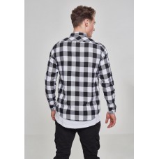 Urban Classics Checked Flanell Shirt black / white