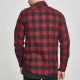 Urban Classics Checked Flanell Shirt černá / vínová