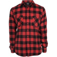 Urban Classics Checked Flanell Shirt černá / červená