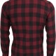 Urban Classics Checked Flanell Shirt black / burgundy