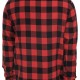 Urban Classics Checked Flanell Shirt black / red