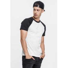 Urban Classics Raglan Contrast Tee bílé / černé