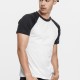 Urban Classics Raglan Contrast Tee bílé / černé