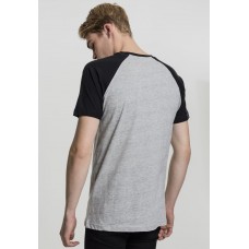 Urban Classics Raglan Contrast Tee šedé / černé