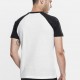 Urban Classics Raglan Contrast Tee bílé / černé