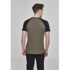 Urban Classics Raglan Contrast Tee olive / black