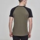 Urban Classics Raglan Contrast Tee olive / black