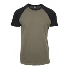 Urban Classics Raglan Contrast Tee olive / black