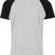 Urban Classics Raglan Contrast Tee šedé / černé