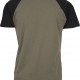 Urban Classics Raglan Contrast Tee olive / black