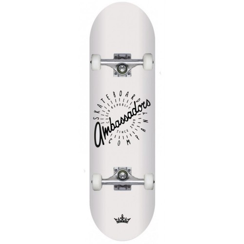 Skateboard Ambassadors White Spin 7.875 x ML - AMB