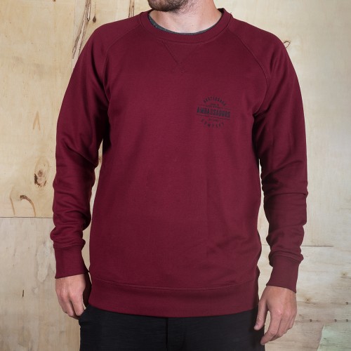 Crewneck Ambassadors Logo Burgundy 