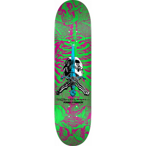 Deska PP Skull & Sword Pink/green
