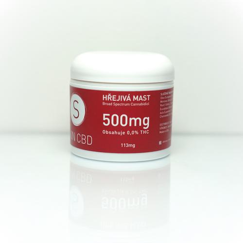 Hřejivá mast 500mg/CBD 133g