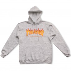 Thrasher mikina Flame Hoody Grey