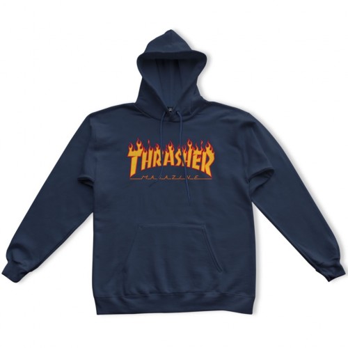 Thrasher Flame Hoody Blue