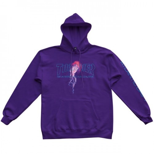 Mikina Thrasher x Atlantic Drift Hood Purple