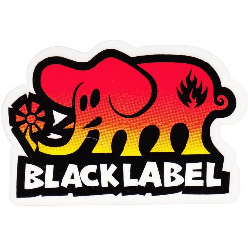 Samolepka Black Label Elephant Fade 9,5 cm