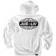 JSLV mikina GLOBAL PULLOVER FLEECE- WHITE