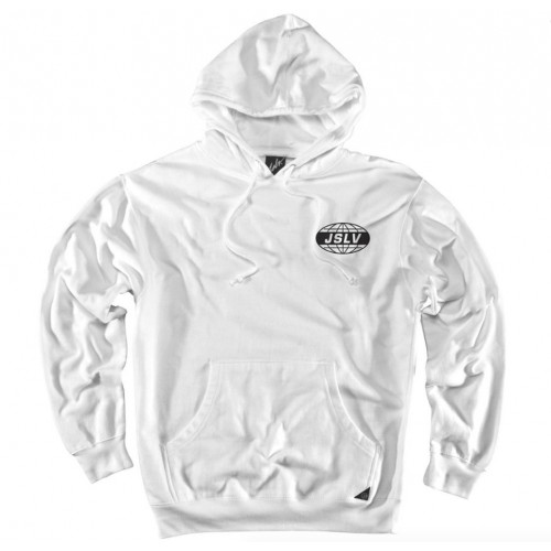 JSLV mikina GLOBAL PULLOVER FLEECE- WHITE