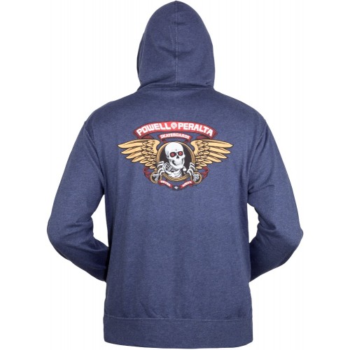 Powell Peralta Winged Ripper mikina s kapucou na zip - Navy