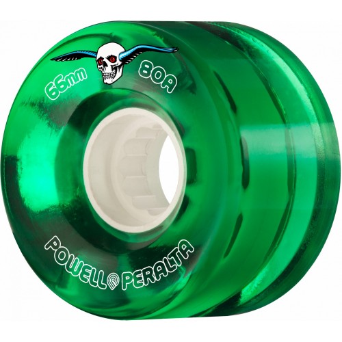 Kolečka Powell Peralta H2 CLEAR CRUISER 66MM 80A GREEN 4PK