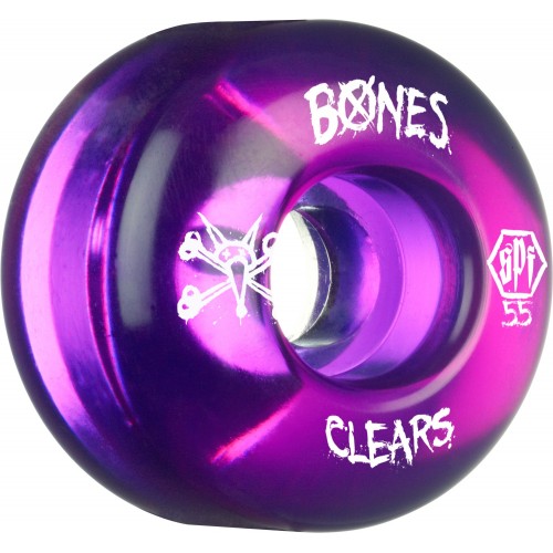 Kolečka BONES WHEELS SPF Clear Purple 55mm P4