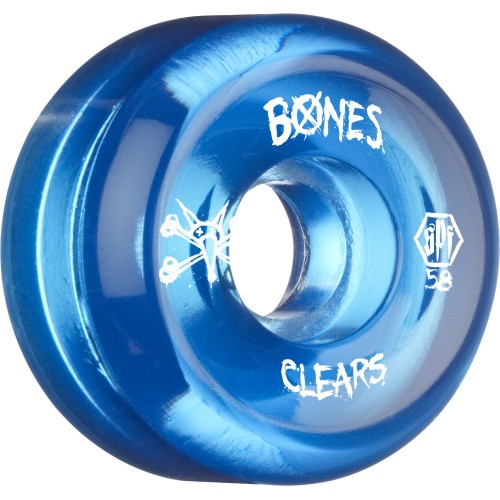 Kolečka BONES WHEELS SPF Clear Blue 58mm P5