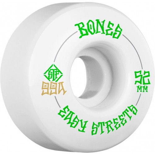 BONES WHEELS STF Easy Streets Skateboard Wheels V1 52mm 99a 4pk