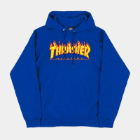 mikina Thrasher Flame Royal Blue