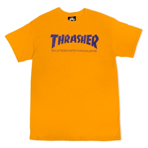 Triko Thrasher Skatemag Gold/Purple