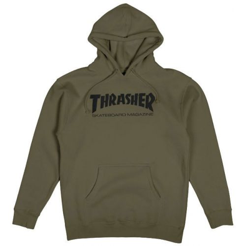 Mikina Thrasher Skate Mag Hood Army Green