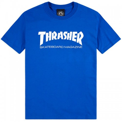 Triko Thrasher T-S Skate Mag Royal Blue