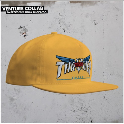 Kšiltovka Thrasher Venture Collab Spring 2020 Gold