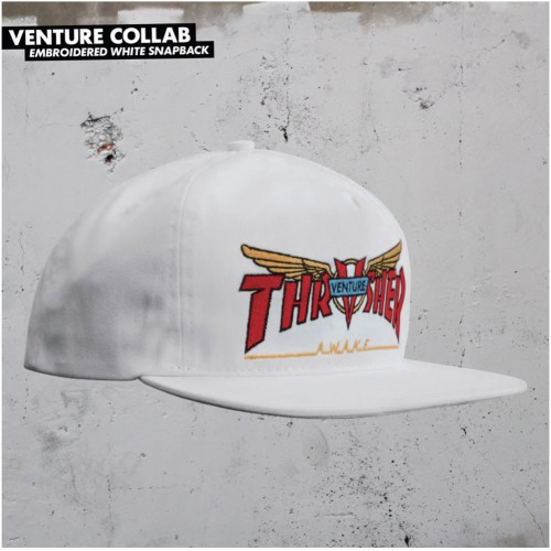 Kšiltovka Thrasher Venture Collab Spring 2020 White