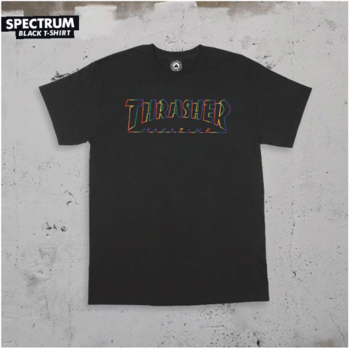 Triko Thrasher BTS 19 Spectrum T-Shirt Black