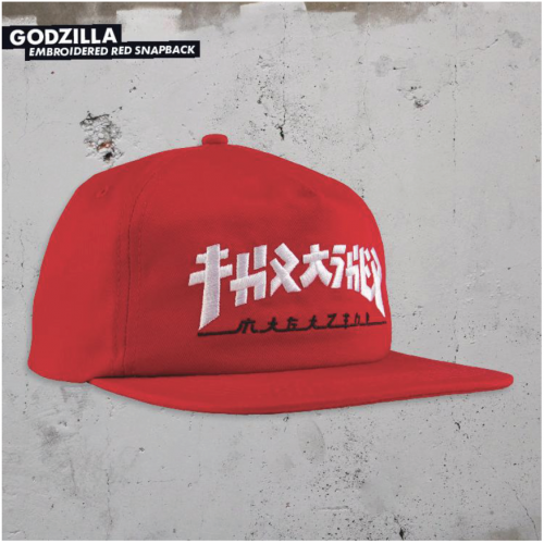 Kšiltovka Thrasher BTS 19 Godzilla Snapback Red