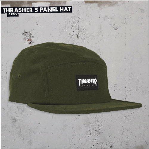 Kšiltovka Thrasher BTS 19 Thrasher 5 Panel Hat Army Green