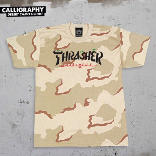 Triko Thrasher Caligraphy camo Holiday 19