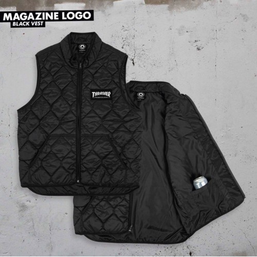 Thrasher Magazine Logo vest black Holiday 19 - Jake Phelps