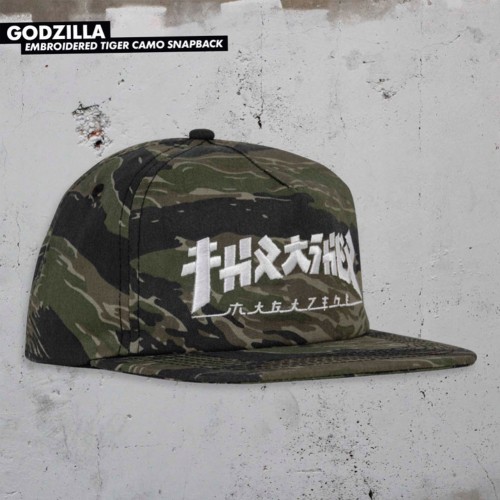 Kšiltovka Thrasher Godzilla Snapback tiger camo Holiday 19