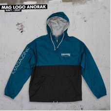 Bunda Thrasher MAG LOGO ANORAK Navy Gray Spring 2019