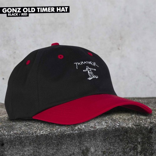 Kšiltovka GONZ OLD TIMER HAT Black Red Spring 2019